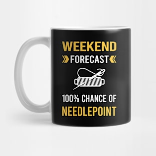 Weekend Forecast Needlepoint Canvas Work Mug